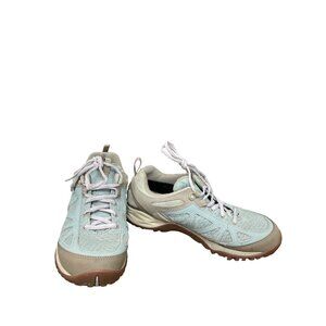 Merrell Select Dry Form 2 womans green leather hiking sneakers Sz 8 SKU 9720